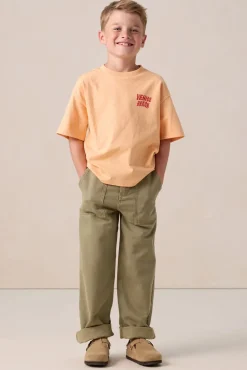 Oranje T-shirt met artwork