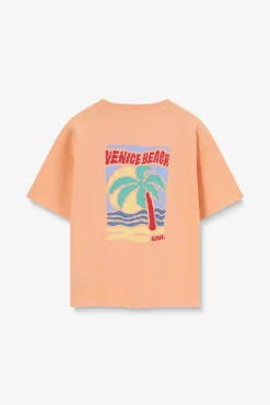 Oranje T-shirt met artwork