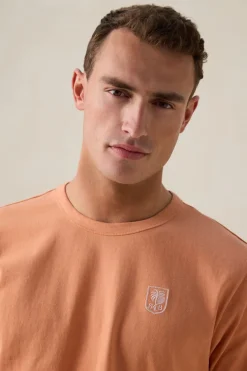 Oranje T-shirt met artwork