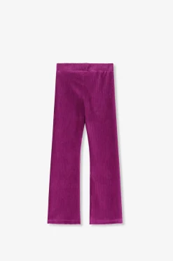 Paarse rib flared legging