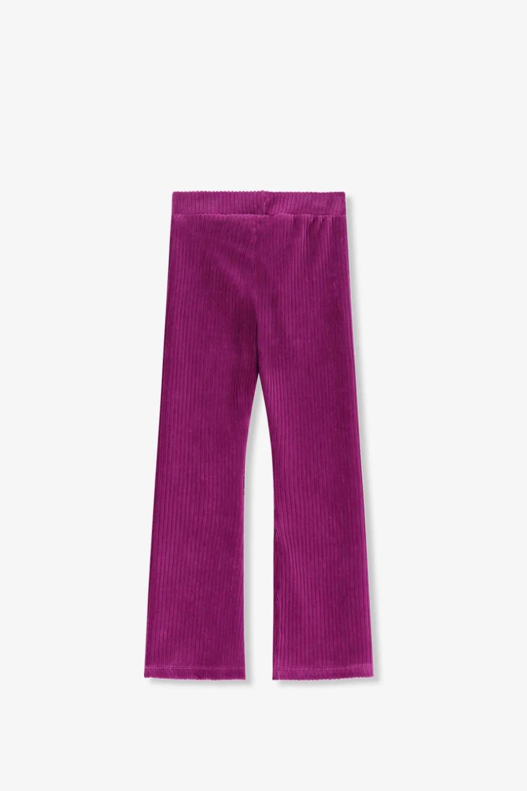 Paarse rib flared legging