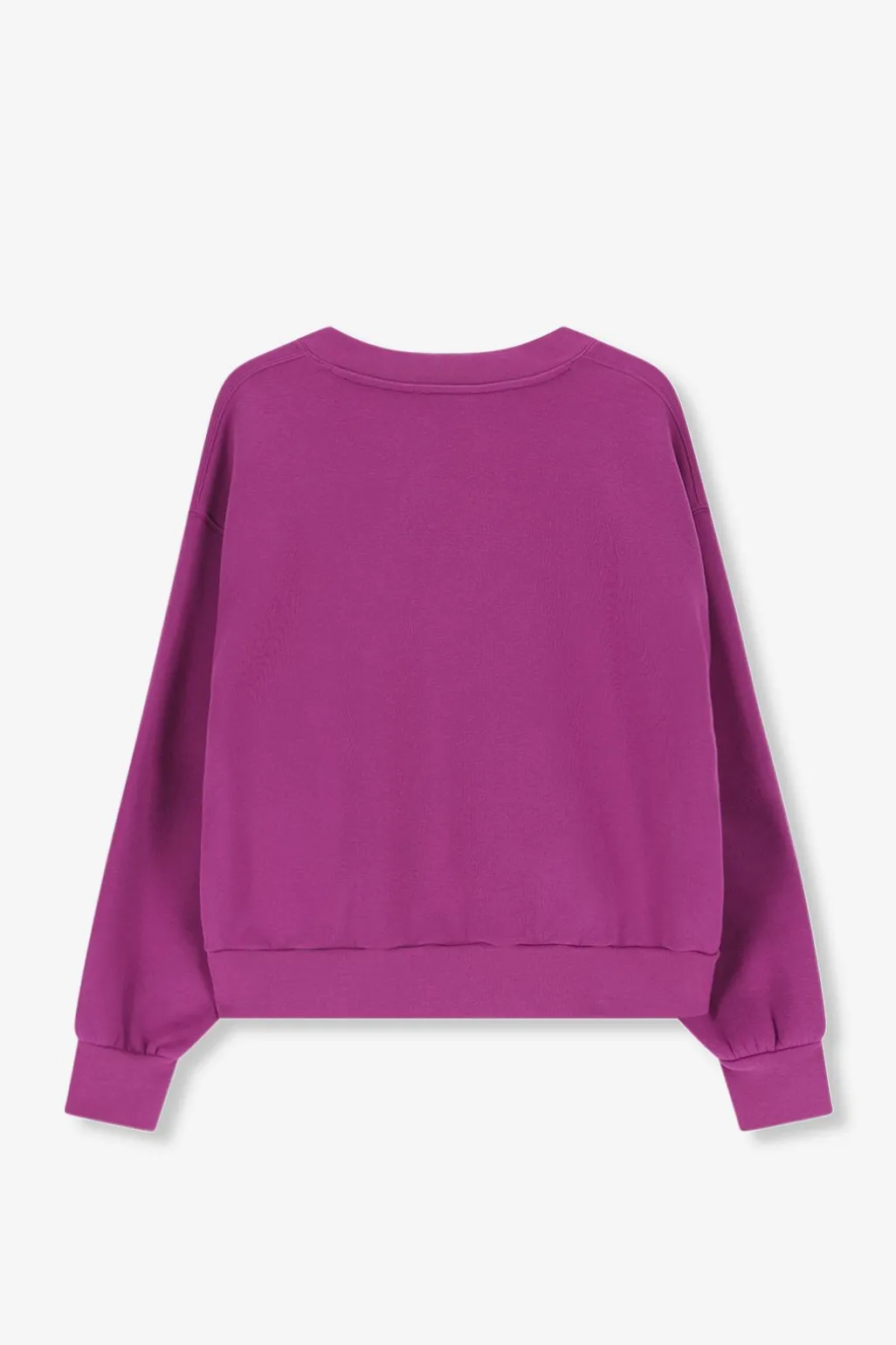 Paarse sweater met v-hals