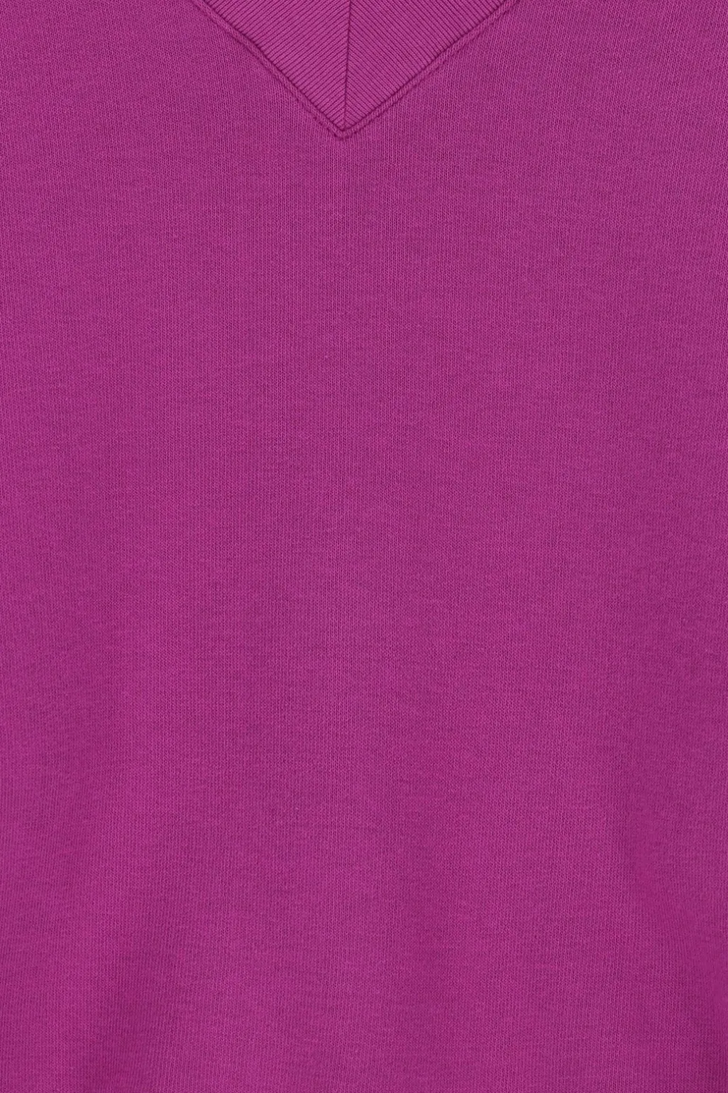 Paarse sweater met v-hals