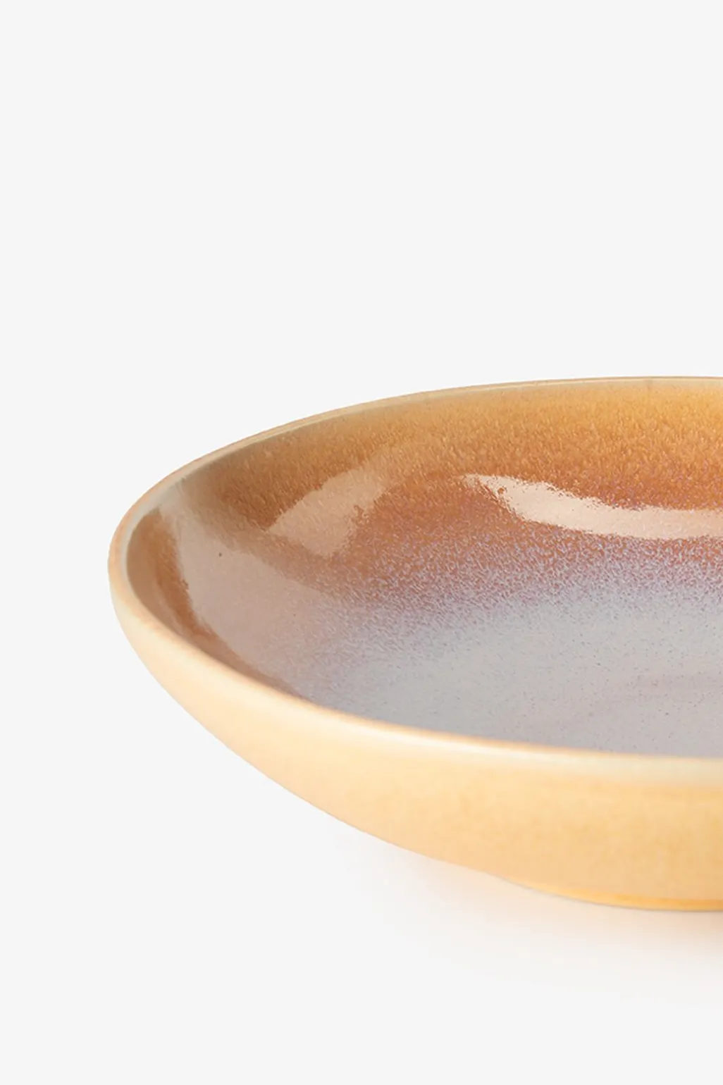 Pastabord lichtbruin reactive glaze funky