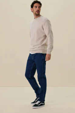 Philo blauwe mid-rise regular fit jeans