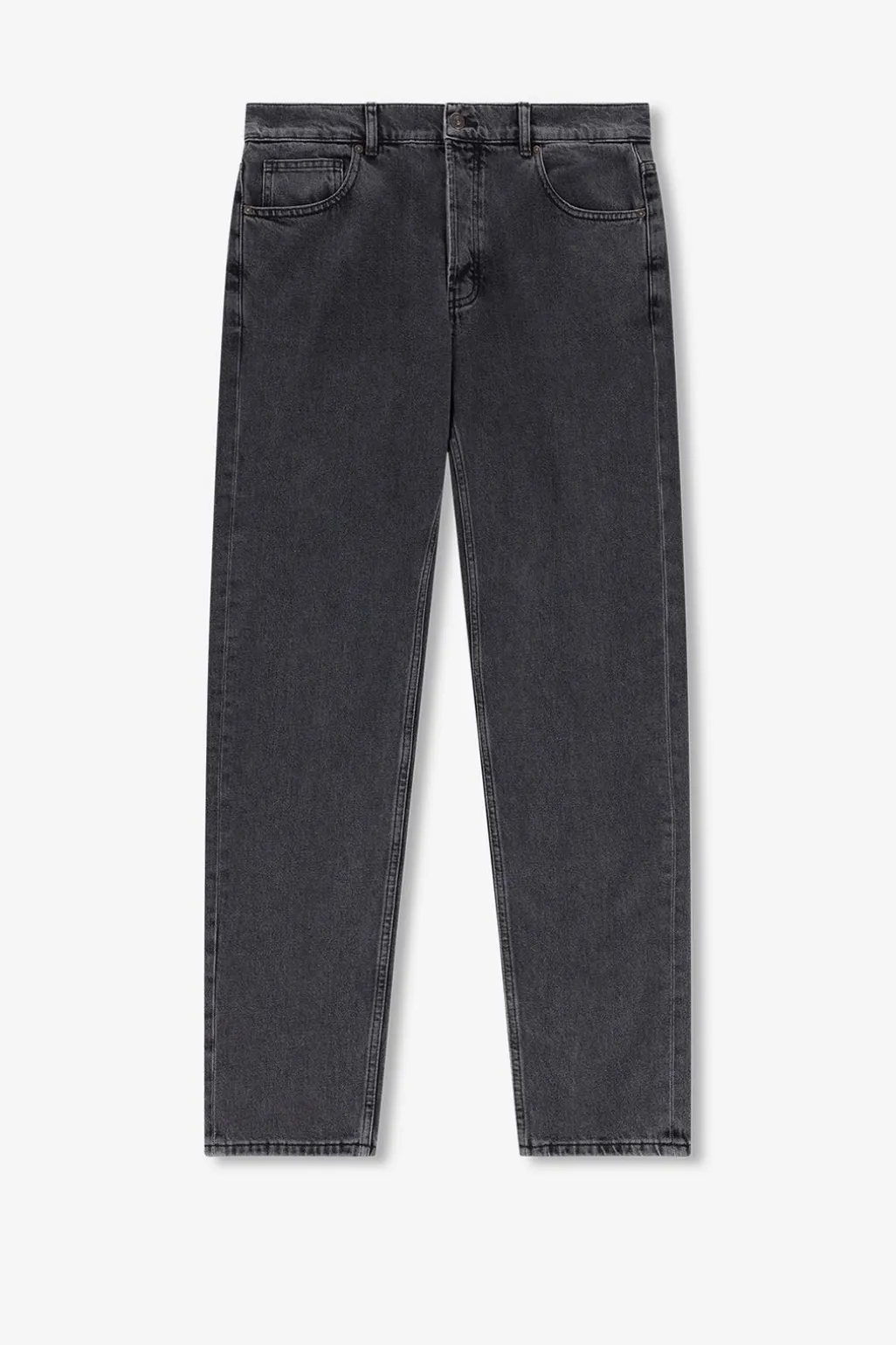 Plato grijze mid-rise straight fit jeans