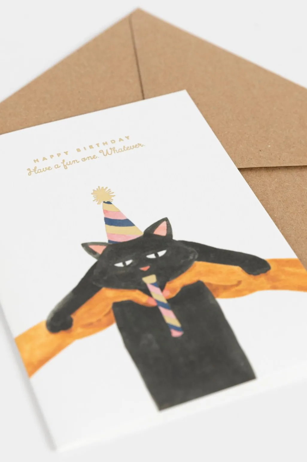 Postkaart Happy Birthday cat