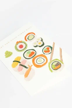 Postkaart sushi rolls