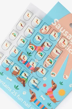 Rex London nagelstickers sausage dog