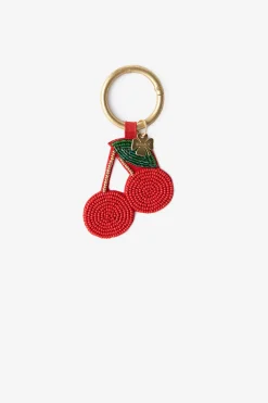 Rode bag charm met kers