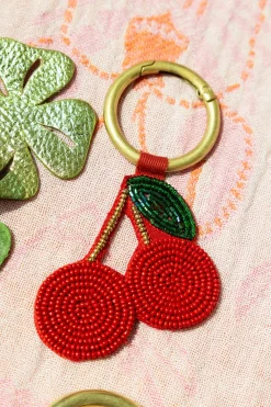 Rode bag charm met kers