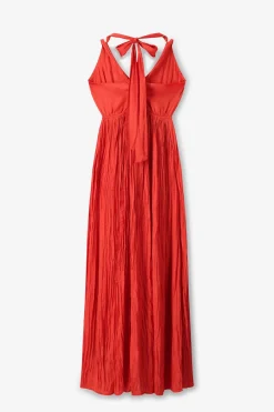 Rode maxi jurk