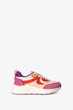 Rode mesh sneakers