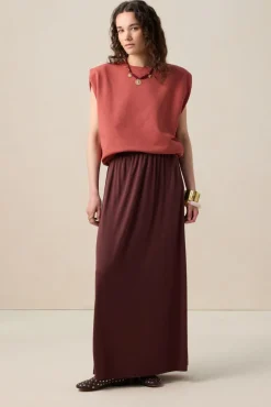 Rode mouwloze sweater