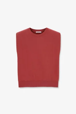 Rode mouwloze sweater