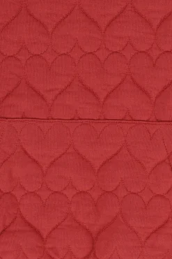 Rode sweater met hartjes quilting