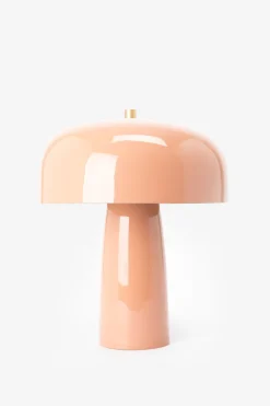 Roest oranje cupola tafellamp