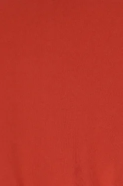Rood sweat vest met rits