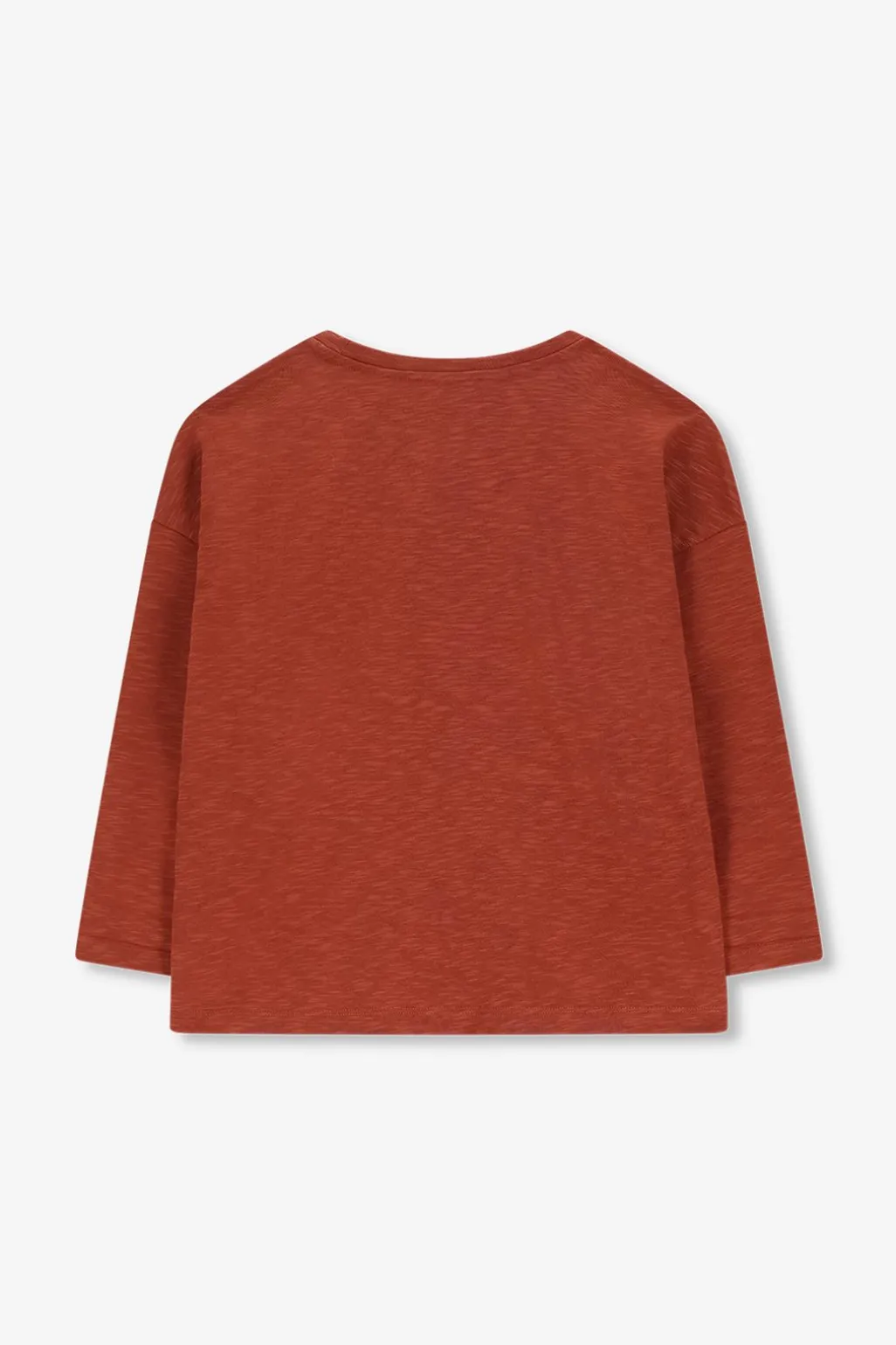 Roodbruin jersey t-shirt