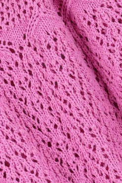 Roze ajour vest