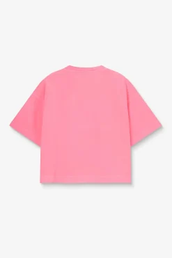 Roze boxy T-shirt