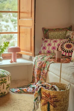 Roze cupola tafellamp