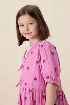 Roze jurk met embroidery