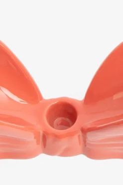 Roze kandelaar strik