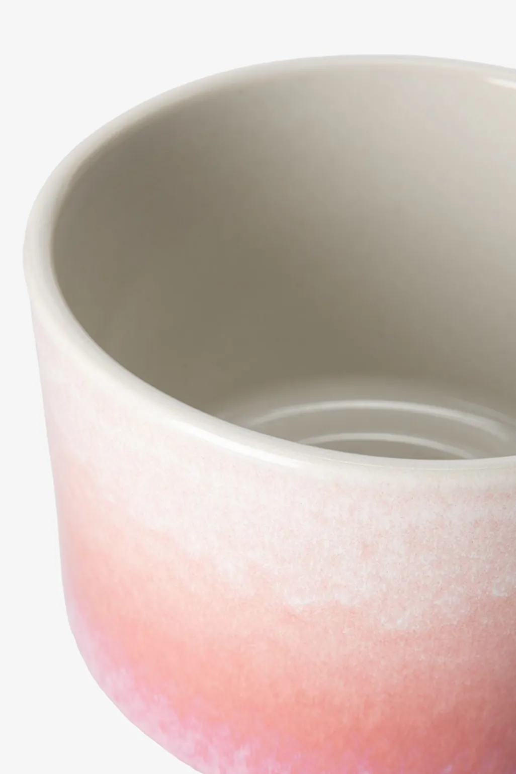 Roze keramische pot