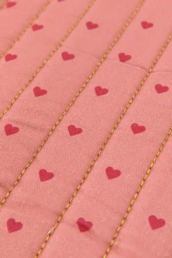 Roze laptophoes met hartjesprint