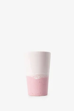 Roze latte mokken