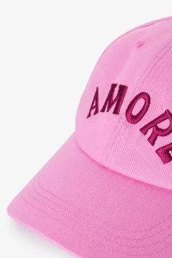 Roze pet met embroidery