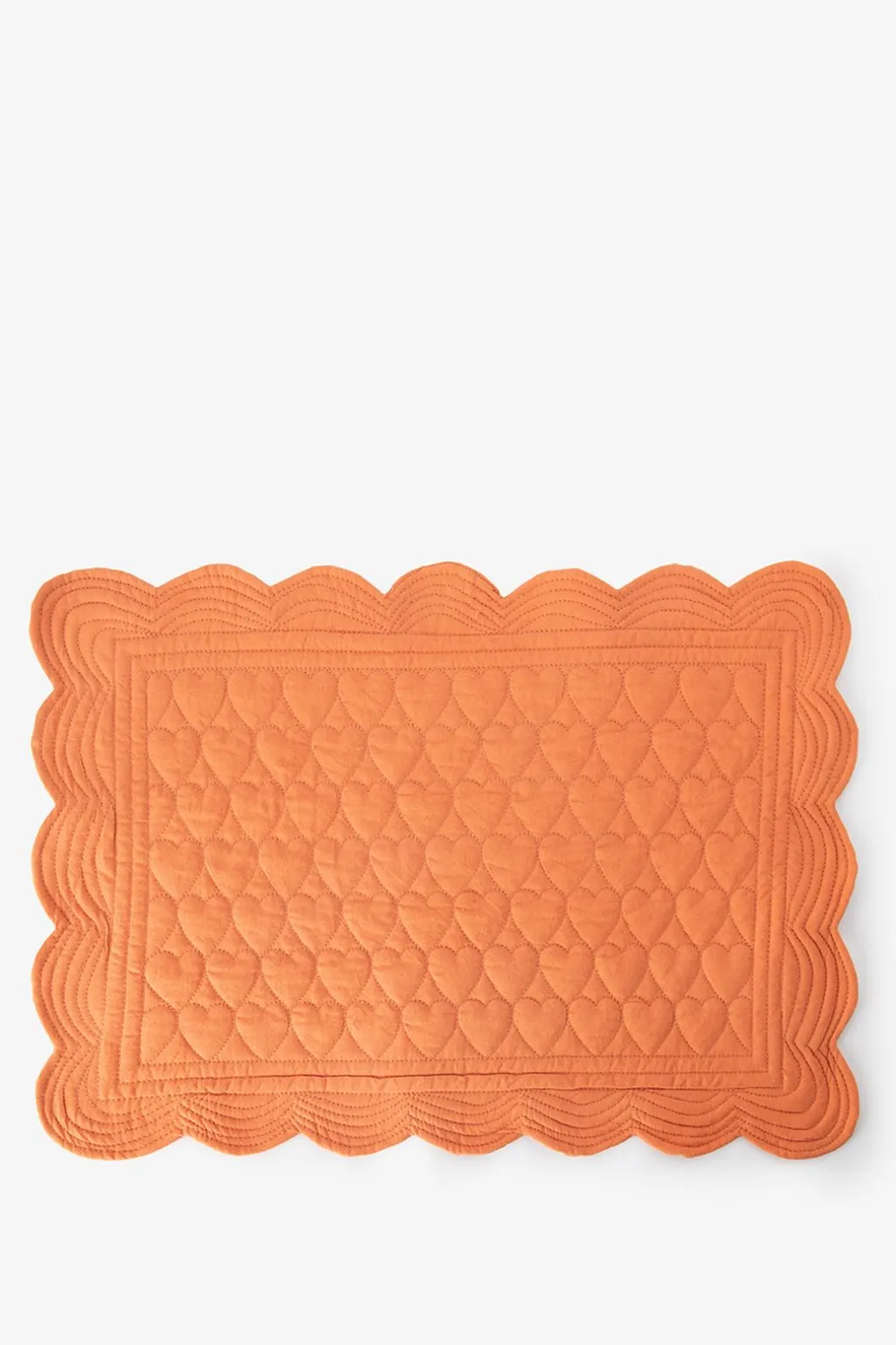 Roze placemat set met hartjesprint
