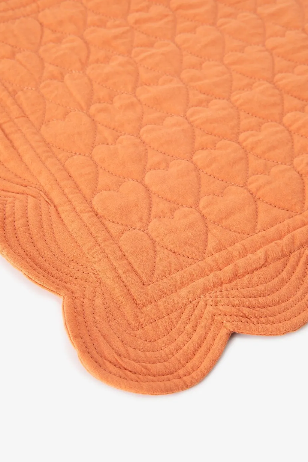 Roze placemat set met hartjesprint