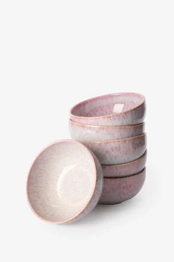 Roze reactive glaze kom groot