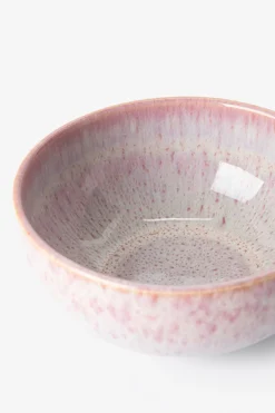 Roze reactive glaze kom groot