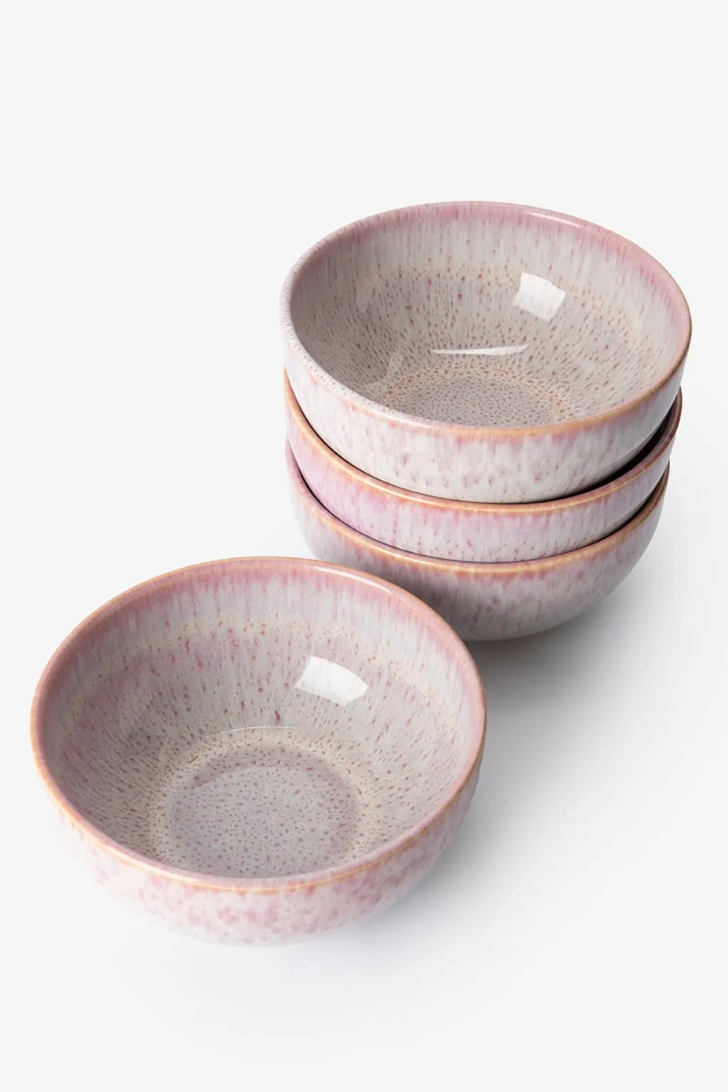 Roze reactive glaze kom groot