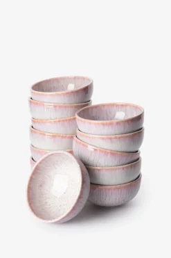 Roze reactive glaze kom klein