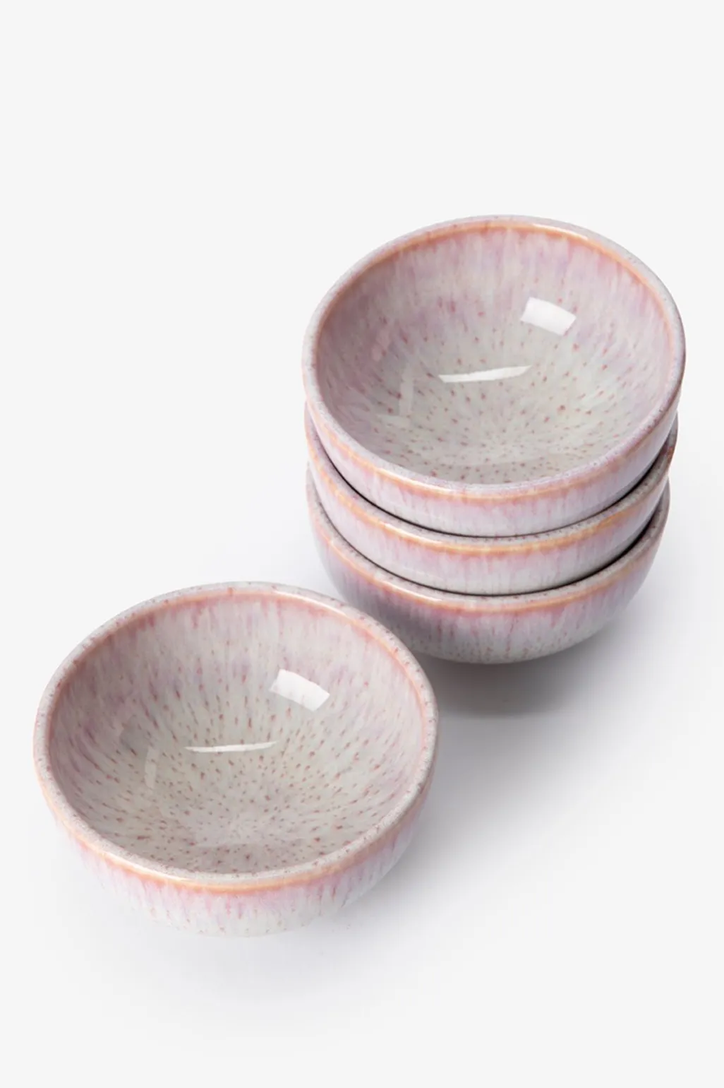Roze reactive glaze kom klein
