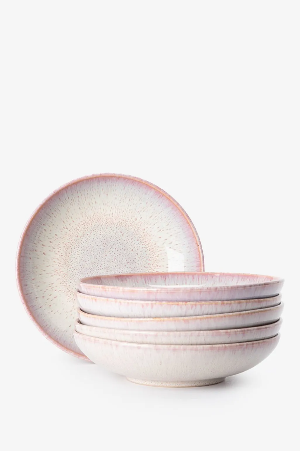 Roze reactive glaze pastabord