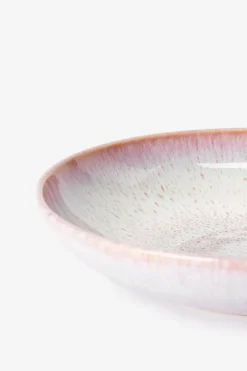 Roze reactive glaze pastabord