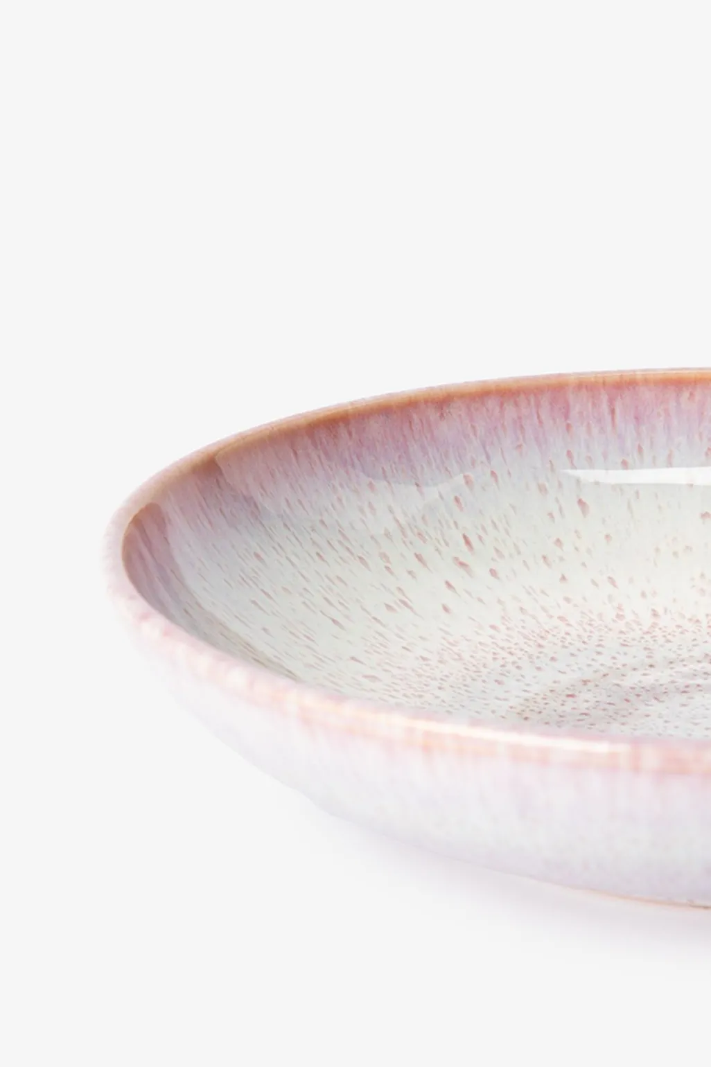 Roze reactive glaze pastabord
