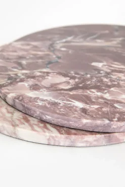 Roze serveerplank marmer