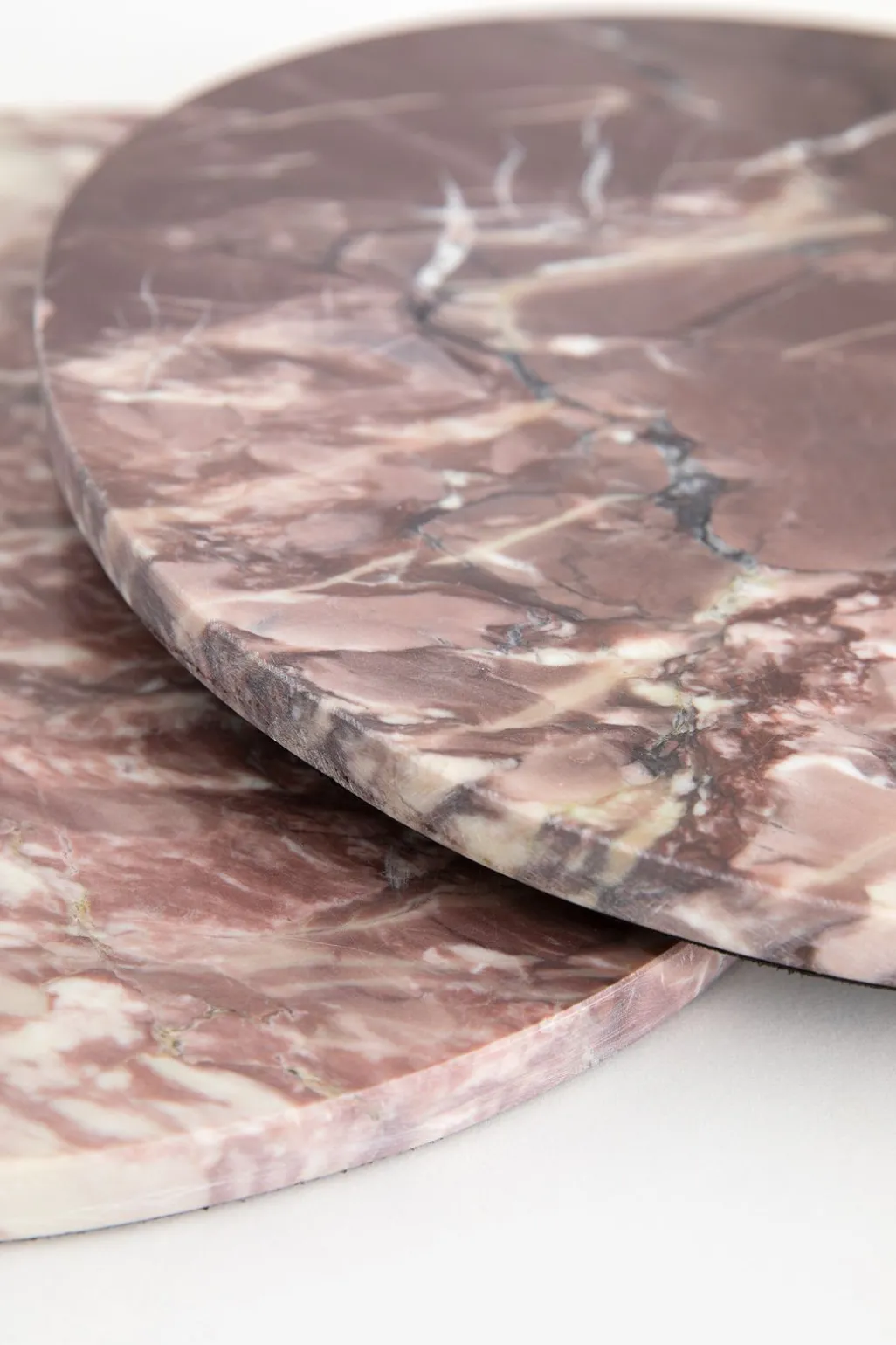 Roze serveerplank marmer