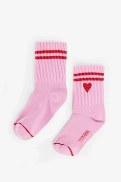 Roze sokken met hartje