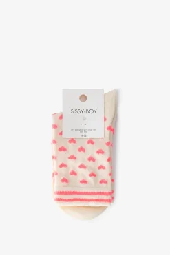 Roze sokken met hartjes