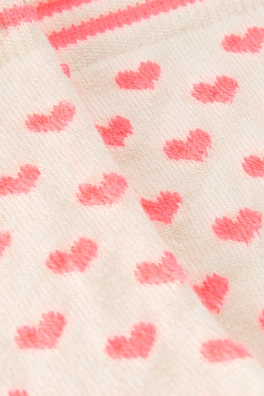 Roze sokken met hartjes
