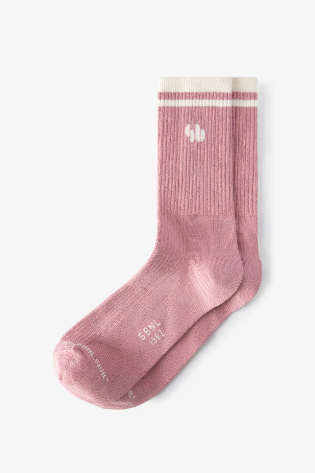 Roze sokken met logo