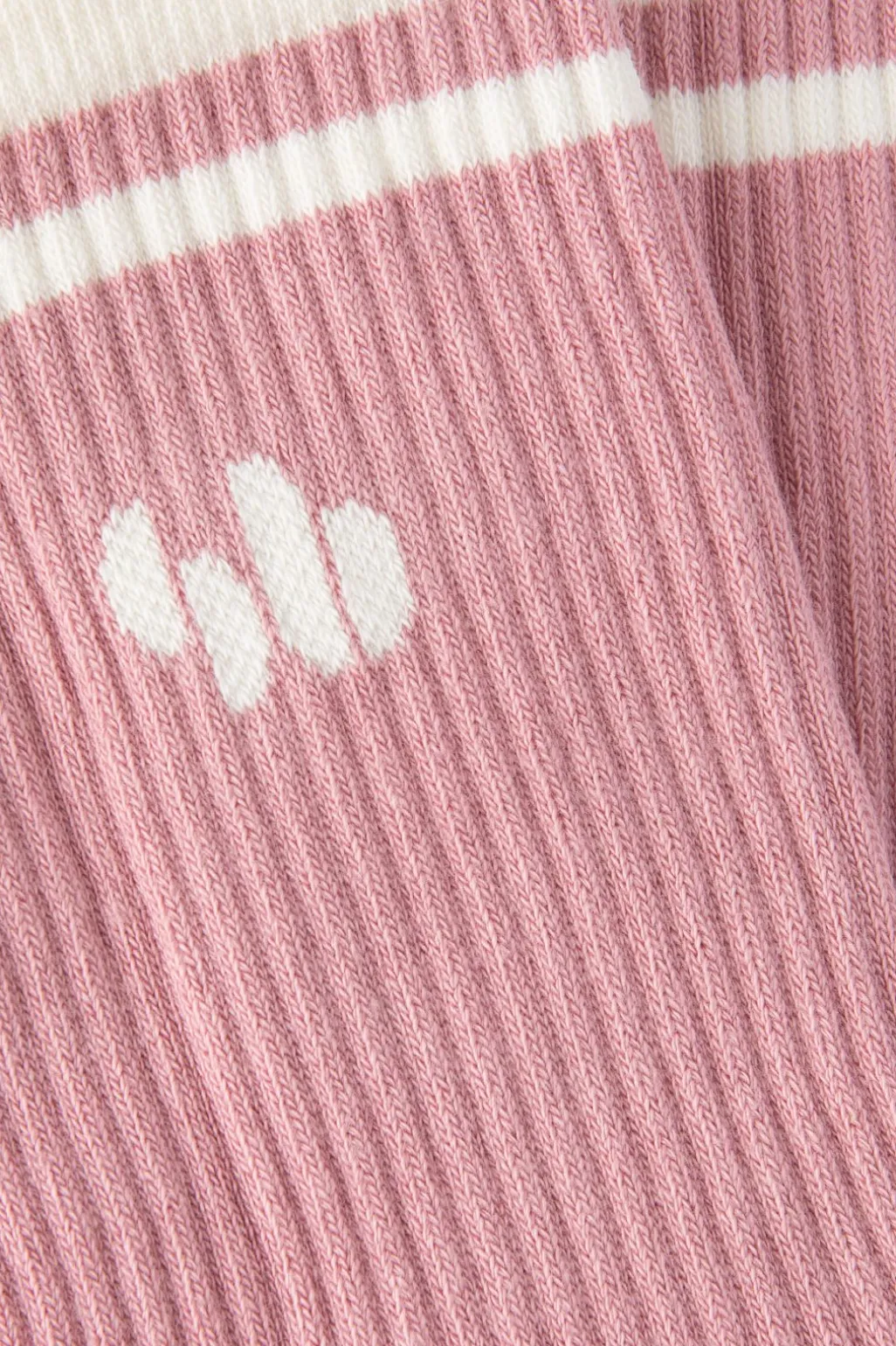 Roze sokken met logo