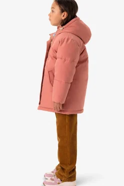 Roze technische parka jas